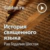 undefined Рав Гедалия Шестак  — История священного языка